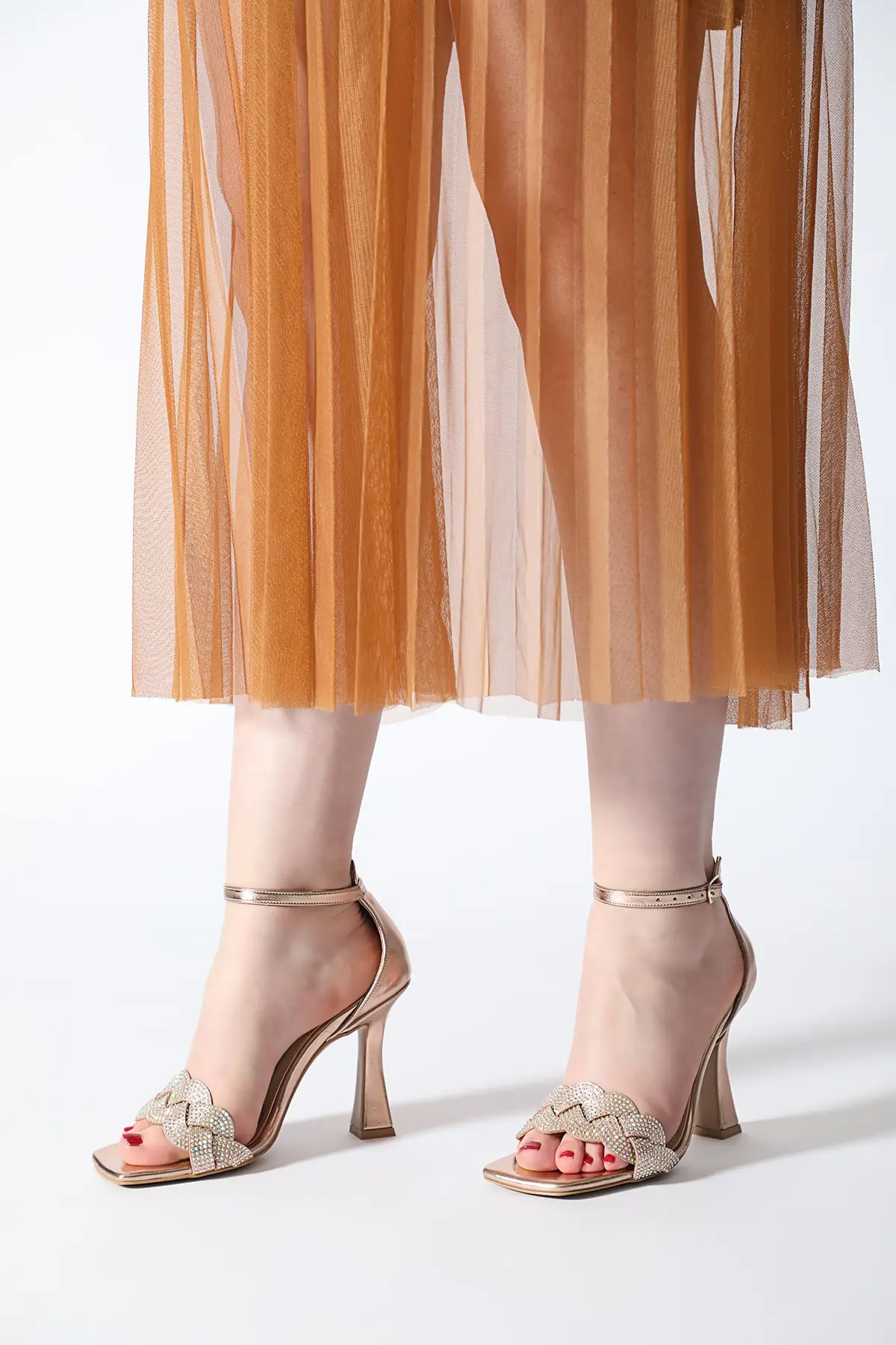 

Женское вечернее платье, стильная модная обувь, сетчатые вечерние платья с лентами и камнями