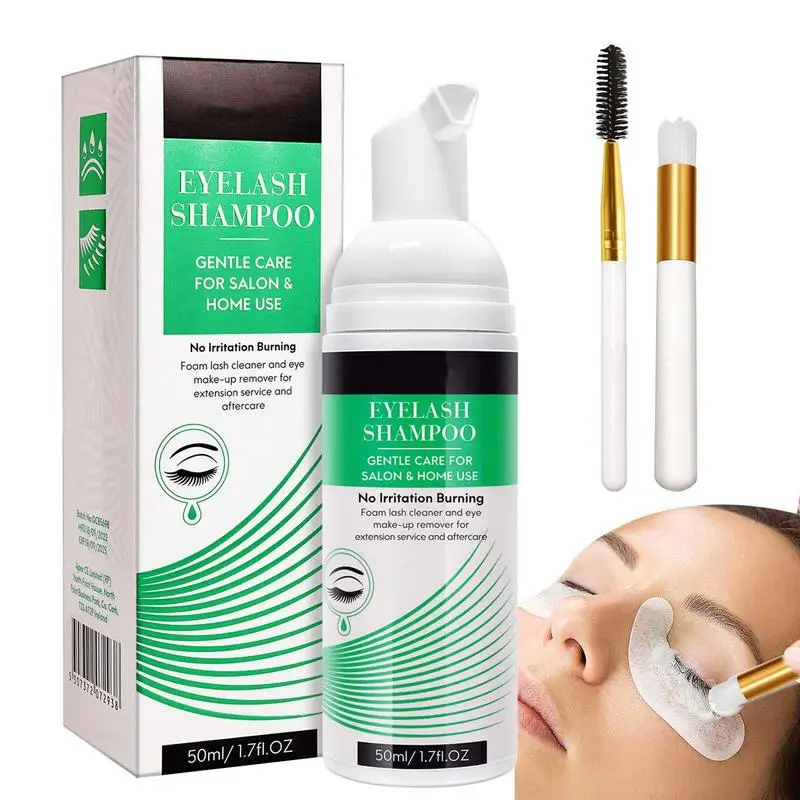 

Sdotter Lash Shampoo 50ml/1.69 Fl. Oz Safe Eyelash Wash For Extensions Eyelash Extension Shampoo Paraben & Sulfate Free Eyel