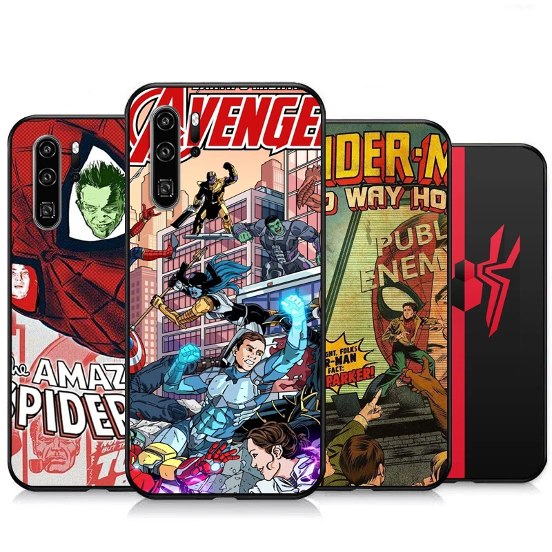 

Marvel Spiderman Phone Cases For Huawei Honor P Smart Z P Smart 2019 Huawei Honor P Smart 2020 Soft TPU Funda Coque