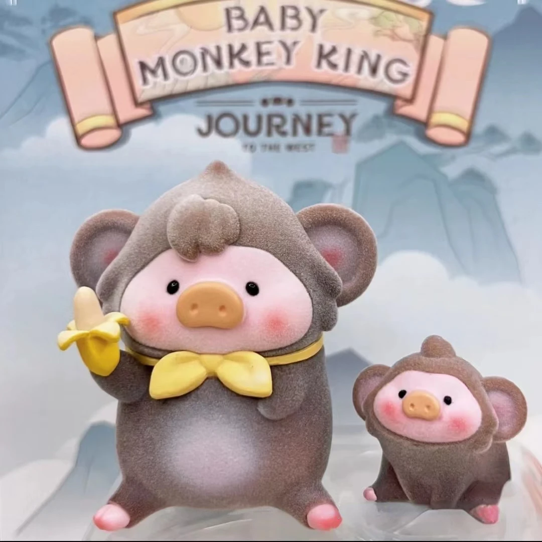 

LULU Pig Baby Monkey King Blister Pack Toy Action Figure Journey To The West Two Piggy Banana Figurine Limited Edition Toys