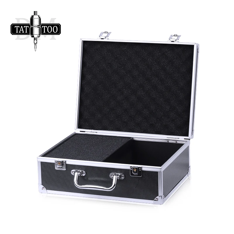 

DM Tattoo Tool Box Aluminum Alloy Large Tattoo Kit Box Tattoo Supplies Travel Carry Box Storage Case
