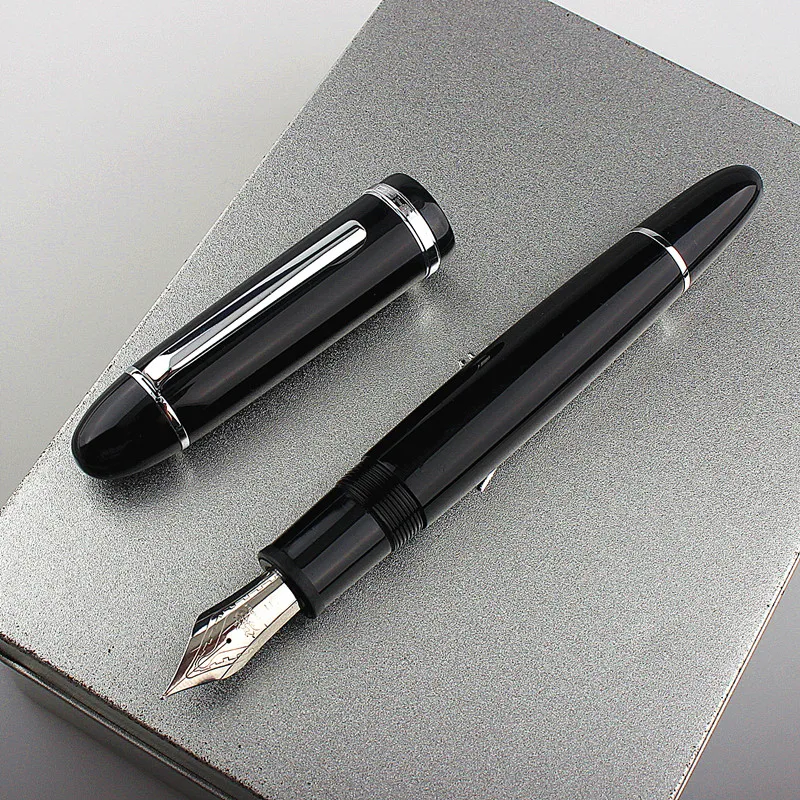 

Jinhao X159 Resin Fountain Pen Gift Set Luxury Business Metal Stainless Steel silver Clip F Nib Office Signature School