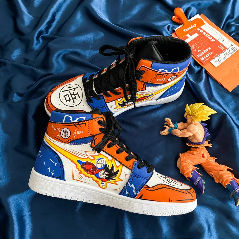 

Dragon Ball Son Goku Vegeta Men Shoes Hot Sale Anime Shoes Dragon Ball Z Fashion Anime Sneakers Men Cosplay Streetwear Shoes