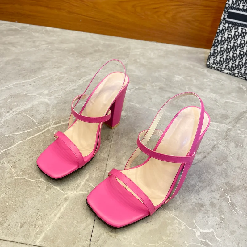 

Women's High Heels Spring and Autumn Fashion Square Toe Square Heel Non-slip Comfortable Lightweight Casual Shoes Fashion Shoes