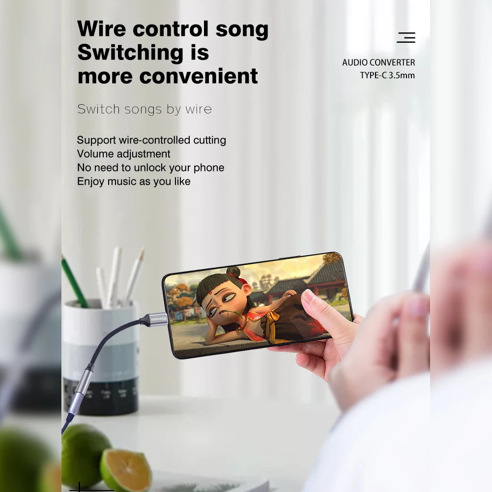 Адаптер Byscoon USB Type C На Aux 3 5 Мм Аудиокабель-конвертер Для Samsung Galaxy S21 Ultra S20 Note 20