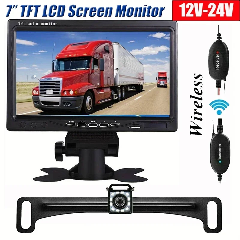 QueenDer Беспроводной автомобильный Стайлинг 7-дюймовый TFT ЖК-экран Автомобильный
