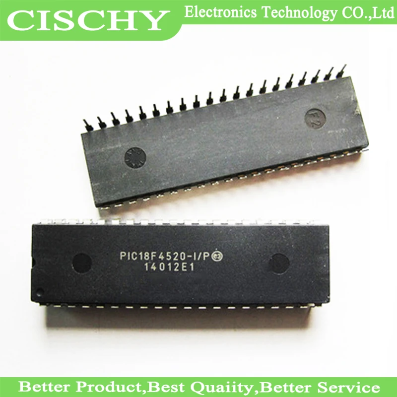 

1pcs/lot PIC18F4520-I/P PIC18F4520 4520 MCU 8BIT 32KB FLASH DIP-40 In Stock