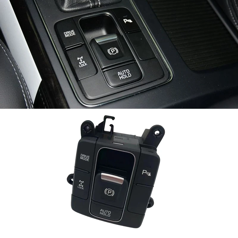 

1Piece Black 93600-C5210 Car Handbrake Switch Parking Button Switches For Kia Sorento 15-18
