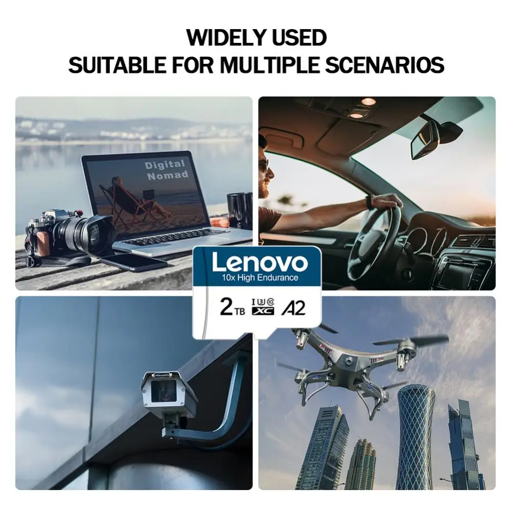 Карты памяти Lenovo Micro TF SD 64 ГБ 32 16 класс 10 высокоскоростная 128 256 U3 4K HD флеш-карта для