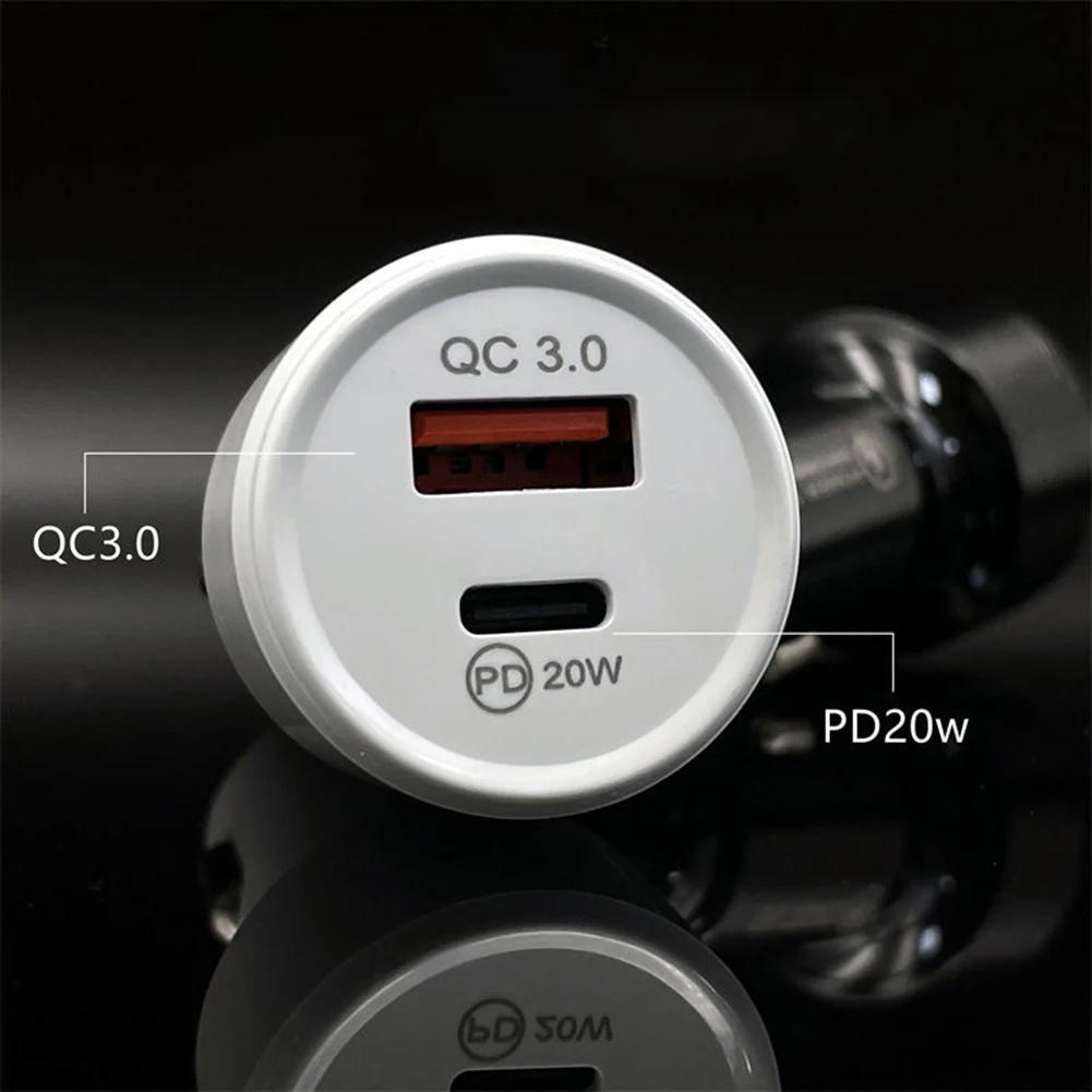 

Camper Charger Fast Charge Pd20w+Qc3.0 Car Charger Mobile Phone Charger Dual Line Charging Accessories For Car Caravan RV Truck