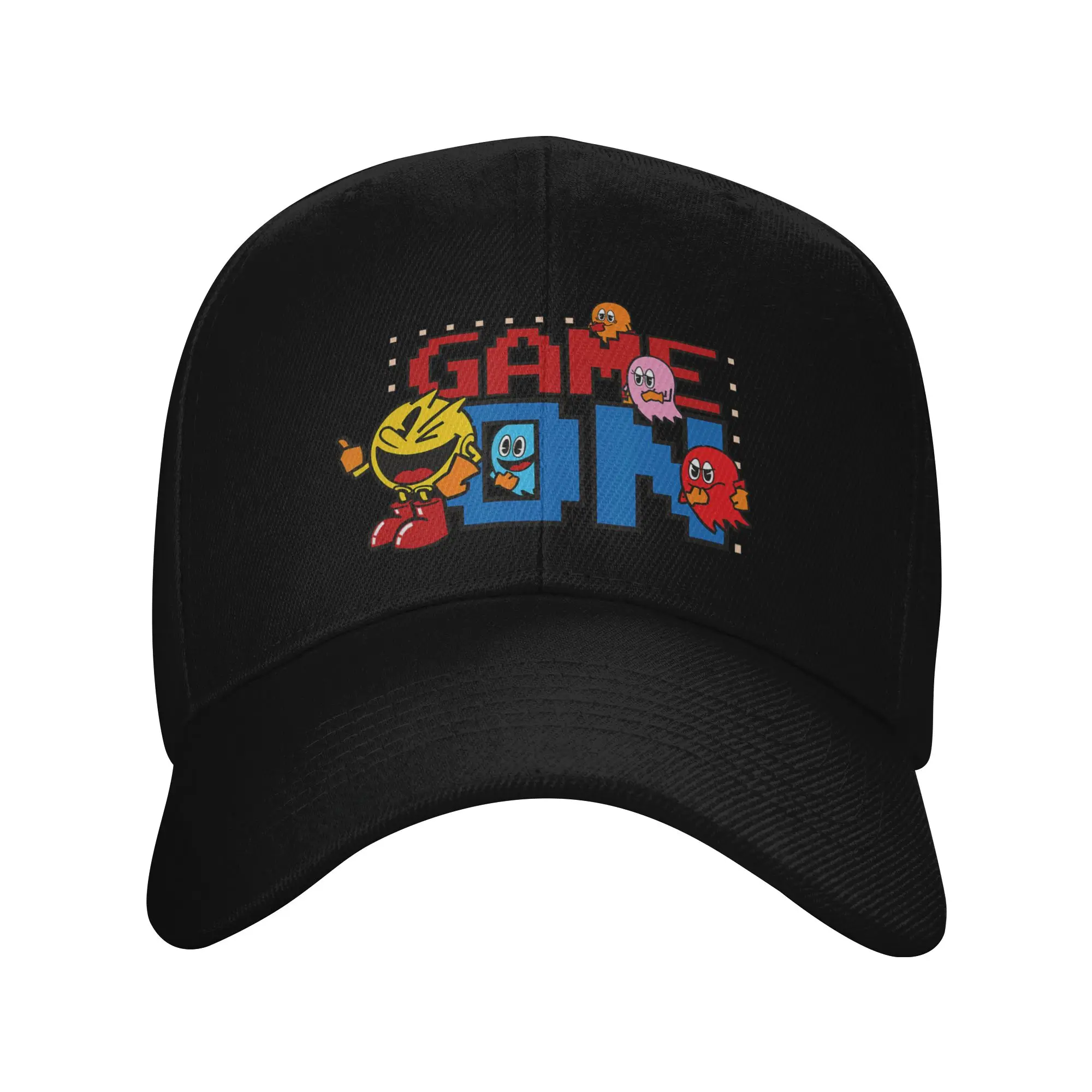 Фото Бейсбольная кепка PAC Man Game Gamer, бейсбольная кепка для охоты и кемпинга, горячая распродажа, шляпы в стиле хип-хоп, мужские бейсбольные кепки модного дизайна для взрослых №1