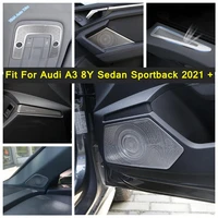 car audio speaker gate door loudspeaker cover trim silver for audi a3 8y sedan sportback 2021 2022 reading light panel accessory