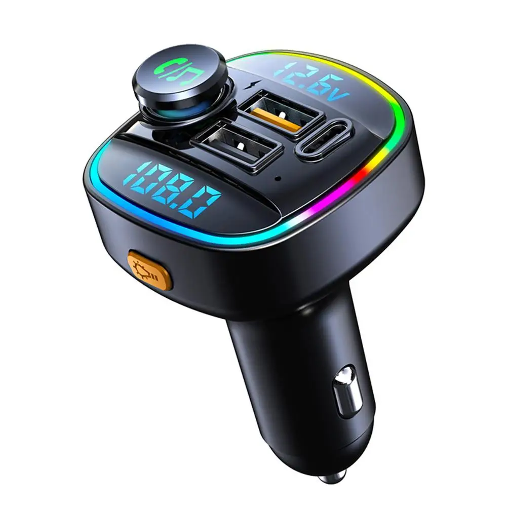 

Автомобильный Bluetooth MP3-плеер C22, FM-трансмиттер PD Type C, зарядное устройство, громкая связь, стерео проигрыватель с USB-адаптером