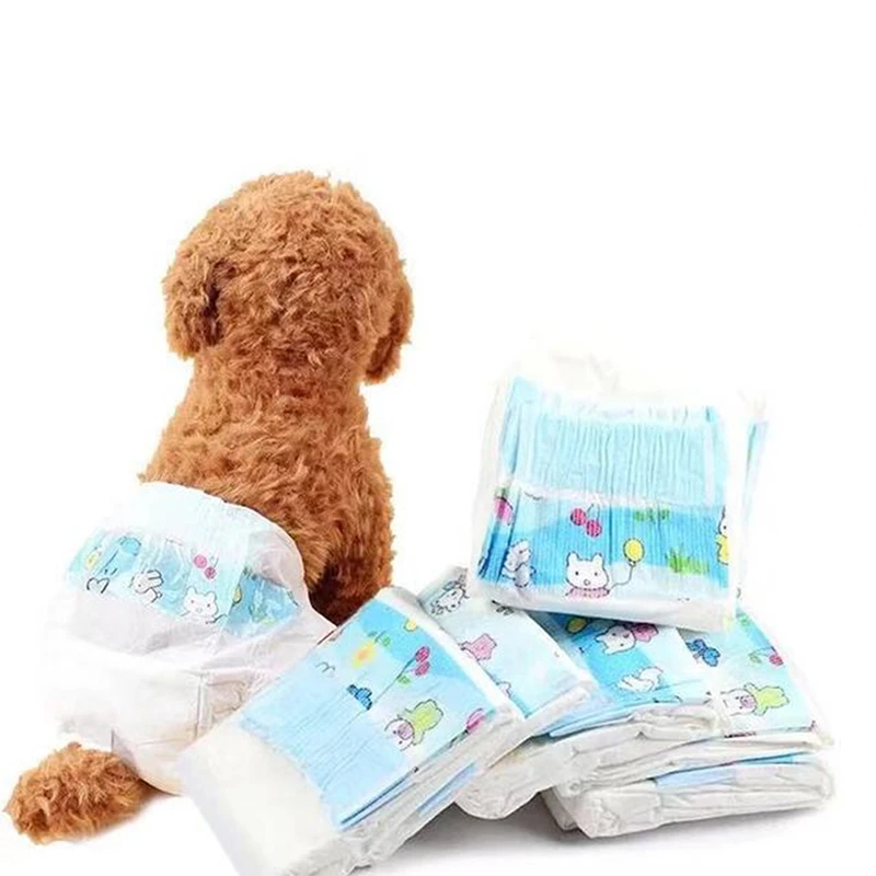 

Disposable Diapers Leakproof Pee Pants For Breathable Pants Males Female Absorption Nappies Physiological Dogs Super Pads