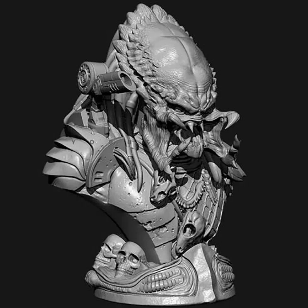 65 мм Смола Бюст наборы фигура хищника модель солдатика несобранная Неокрашенная