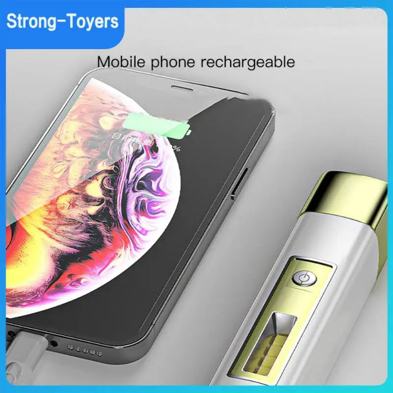 

Светодиодный яркий фонарик, перезаряжаемый фонарик, мини-вспышка, фонарик с боковым освещением, 2 режима, светодиодный фонарик