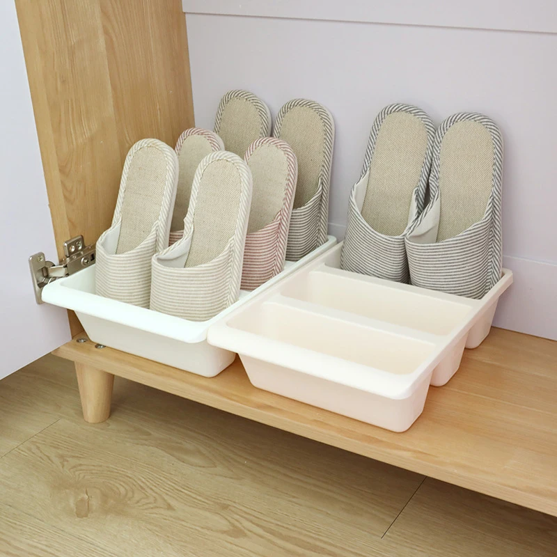 Simple Modern Nordic Style Vertical Economy Slippers Rack Space Organizer Plastic Shoe Cabinet Home Hotel Shoes Holder Storage