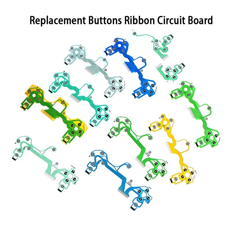 

1Pc Replacement Buttons Ribbon Circuit Board for PS4 Slim Controller Conductive Film Keypad flex Cable