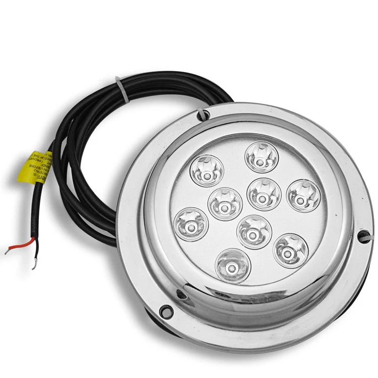 

ZY OEM IP 68 RGB 27W (9*3W) Led under water fishing lights IP68 led underwater boat lighting RGB 27W