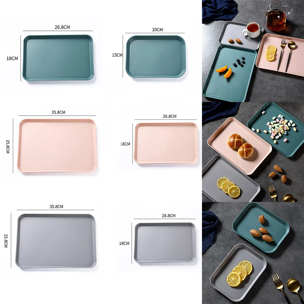 

Tea 358mm Tray Flat Square Holder Cutlery Tray Mobile Coffee Stand Bathroom Twistable Plastic Holder Anti-slip Silicone Soap