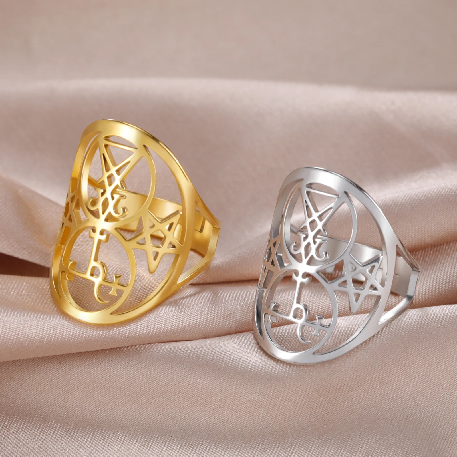 Женское регулируемое кольцо с дьявольским уплотнением из нержавеющей стали