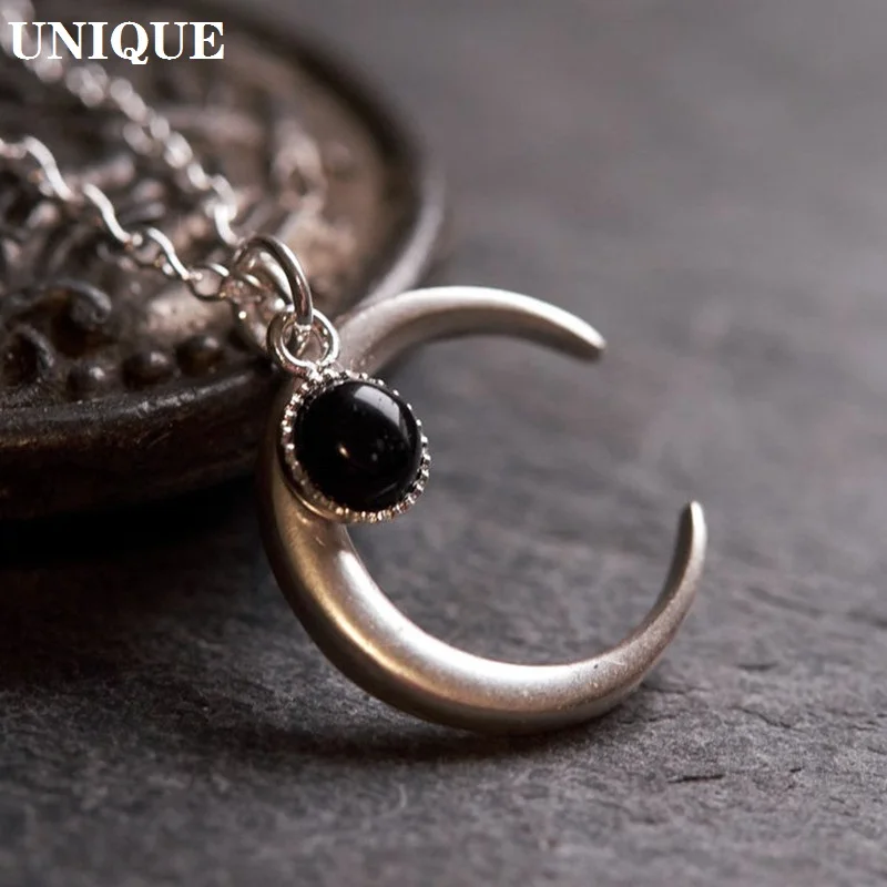 

2022 Trend Moon Jewelry Necklace For Women Men Creative Vintage Party Jewelry Gift Gold Silver Crescent Witch Choker One Piece