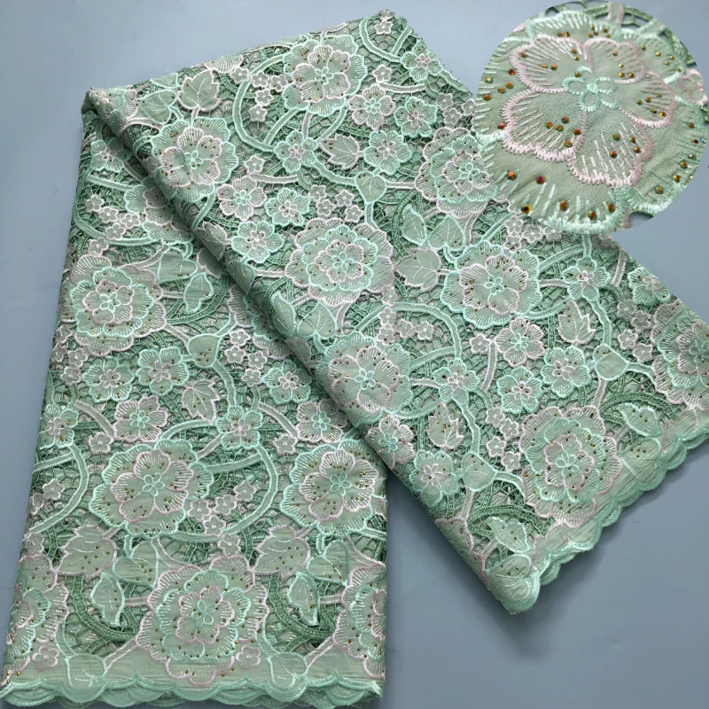 Африканская Кружевная Ткань 2024 Высокое Качество 5 Ярдов С Отверстиями