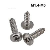 304 stainless steel round head plum boscrews screws self threading screw for working wood m1 4 m5