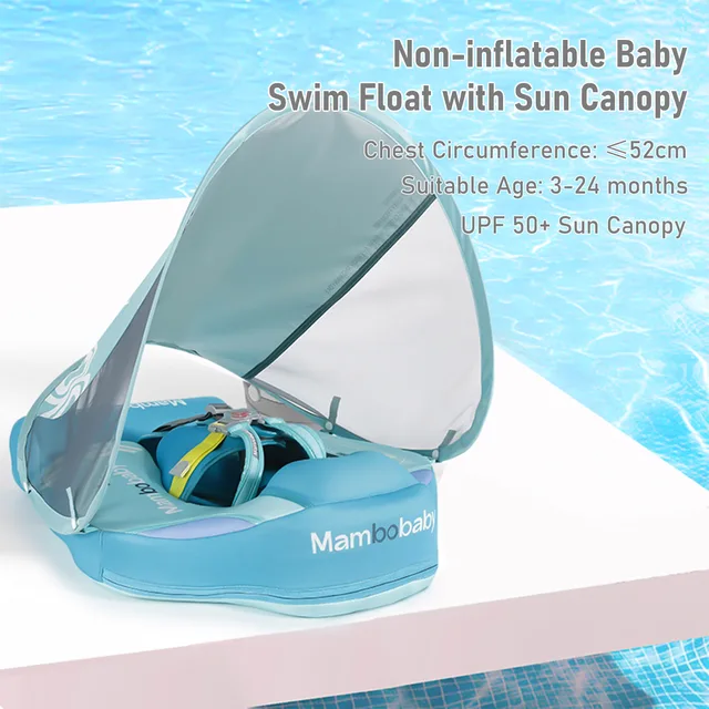 Mambobaby 17 Types Non-inflatable Newborn Baby Swimming Float Lying Swimming Ring Pool Toys Swim Trainer Floater 5