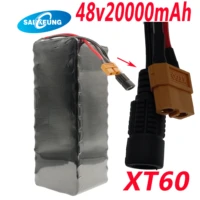 48v 20000mah rechargeable lithium ion battery pack with 30a bms protection function for electric scooter bicycle mountain bike