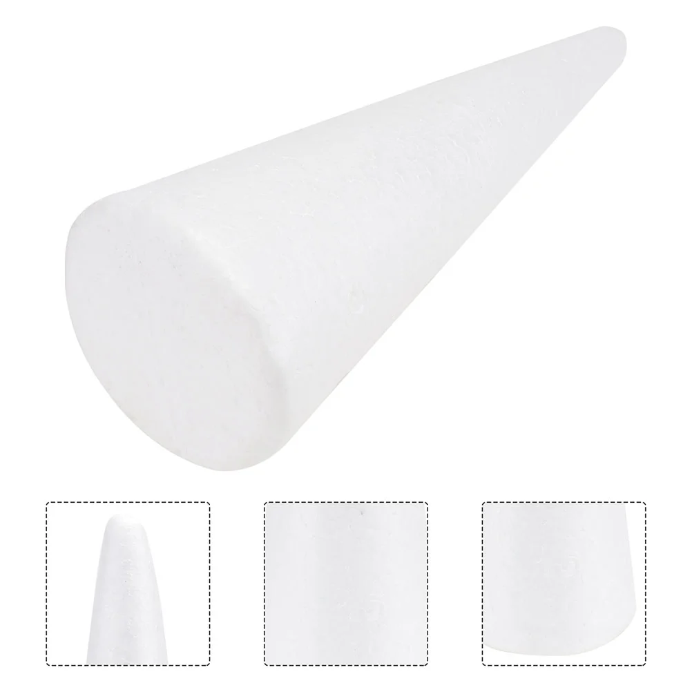 

Foam Cones Cone Crafts Styrofoam Craft Tree Christmas White Diy Polystyrene Children Inch Floral Supplies Cardboard Shape Shapes