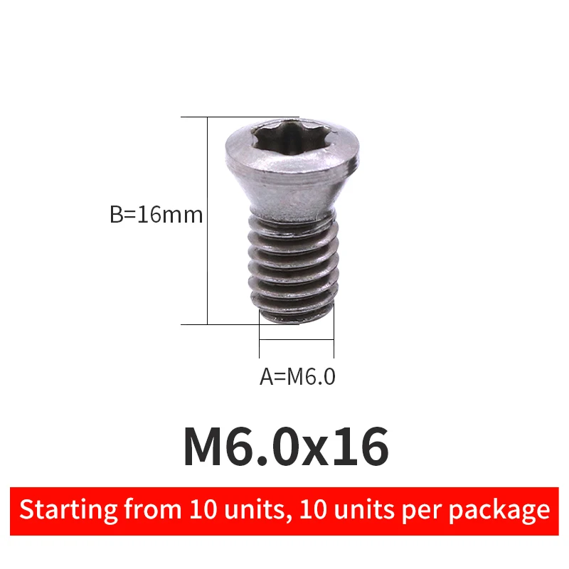 

MZG 50 шт. звездообразные винты, поворотный держатель инструментов, фреза, стандартная обработка с ЧПУ, инструмент для снятия фаски винты