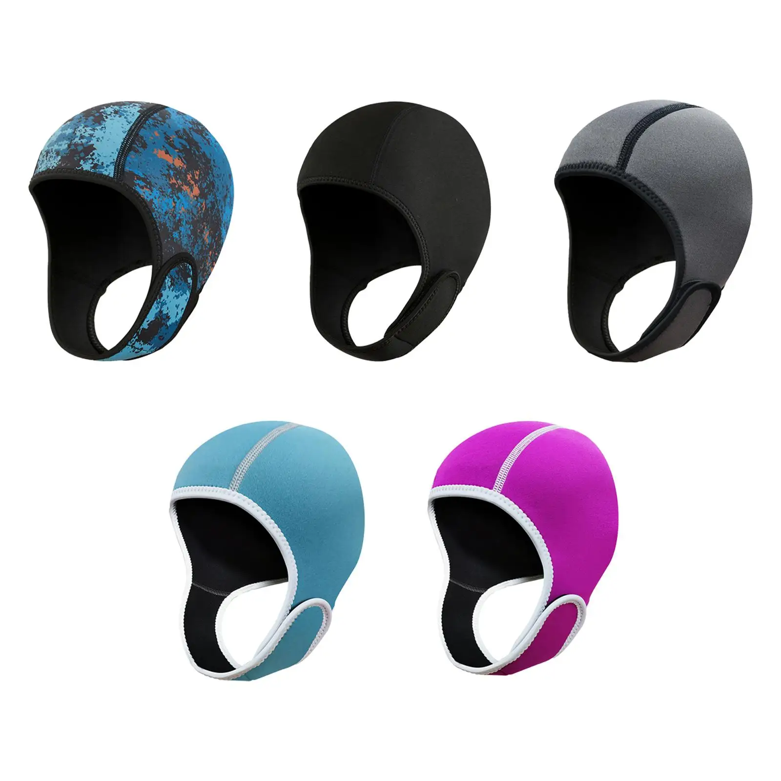 

2mm Neoprene Diving Wetsuit Hood Headgear Head Protection with Chin Strap Scuba Diving Hood for Women Men Canoeing Sailing Kayak