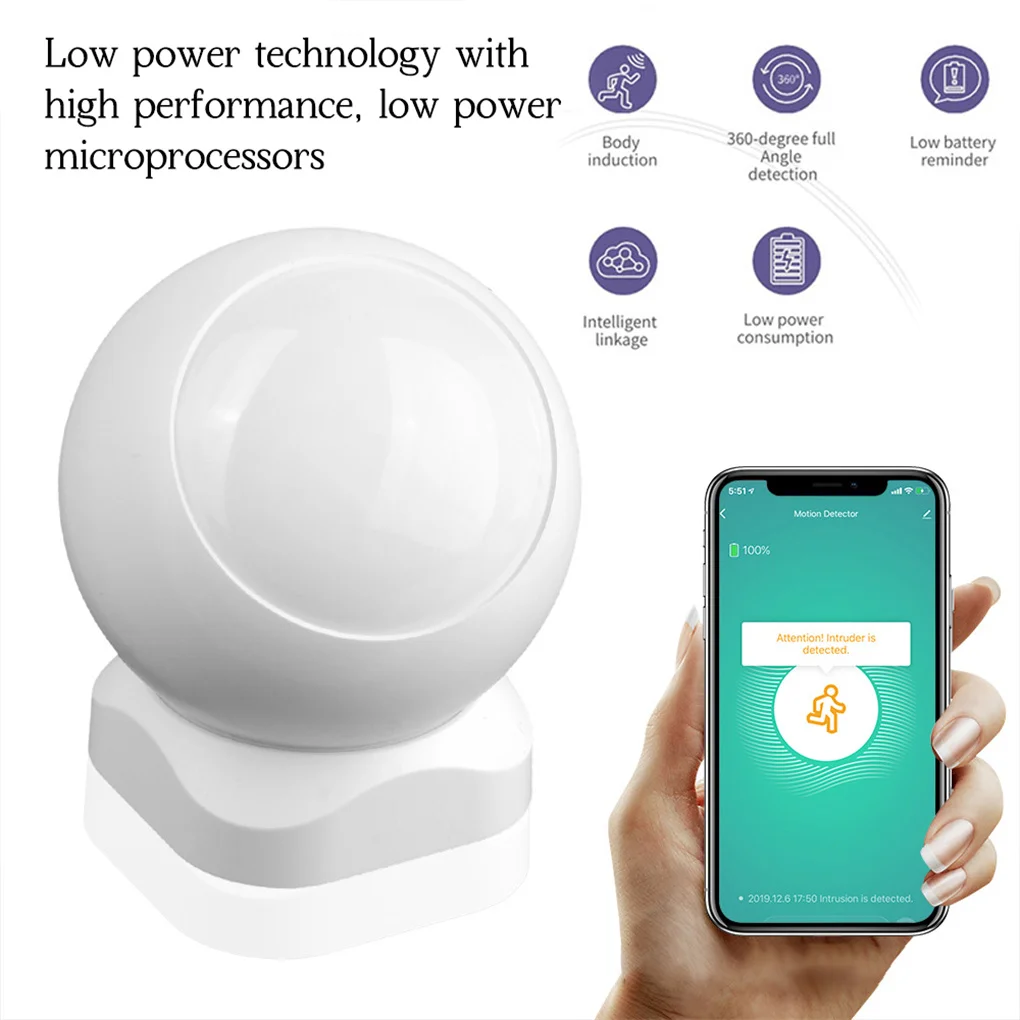 

Automatic Infrared PIR Sensor Rotating Light Switch External Timer Graffiti/Smart Life APP WiFi Smart PIR Motion Sensor Detector