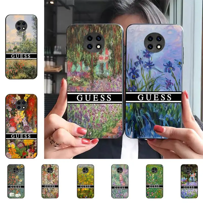 

Gustav Klimt Flower Garden Brand Guess Phone Case For Redmi 9 5 S2 K30pro Silicone Fundas for Redmi 8 7 7A note 5 5A