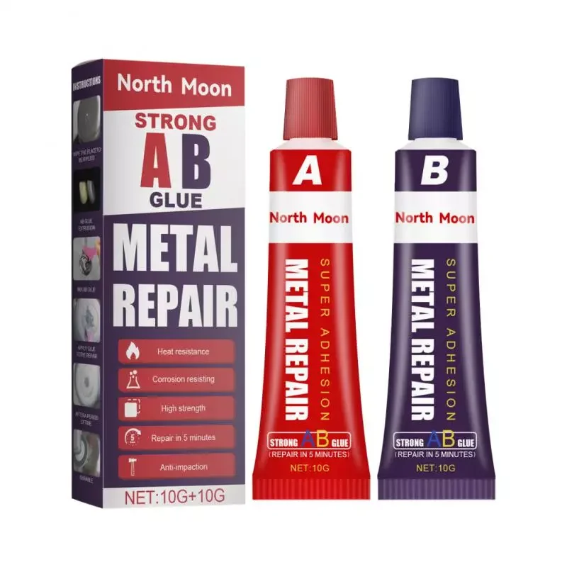 

20g AB Glue Metal Repair Glue Stainless Steel Aluminium Alloy Glass Plastic Wood Ceramic Marble Quick Drying Structural Adhesive