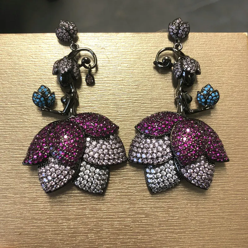 

Bilincolor Luxury Flower Fairy Earring for Women