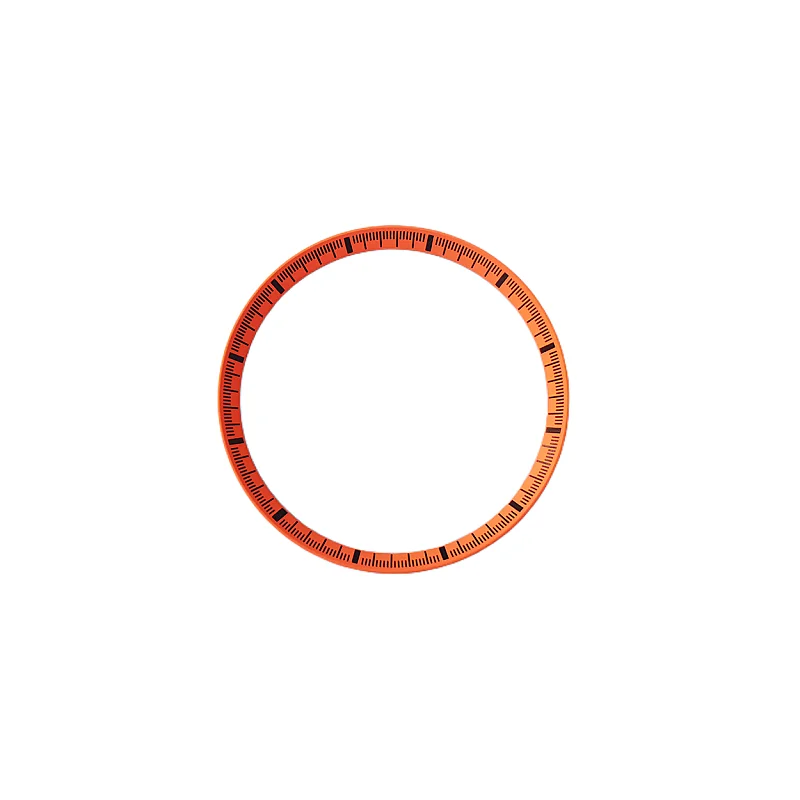 MOD Watch Accessories 30.5mm Black Orange Copper Chapter Ring SKX007 5's Micro Marks For SEIKO SKX SKX007 SKX009 SRPD