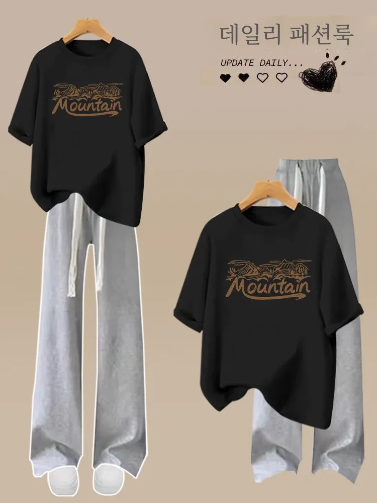  Комплект летней одежды для девочек одежда младших школьников брюки в стиле