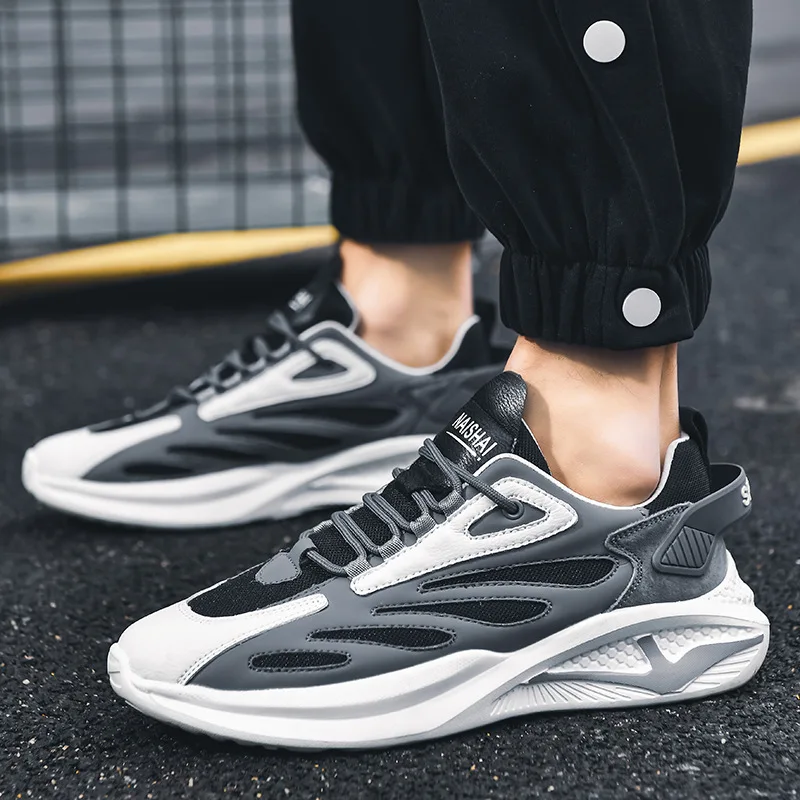 2022 Autumn Casual Sports Shoes New Low-top Non-slip Fashion Trend Men Shoes Comfortable Breathable Wear-resistant Walking Shoes