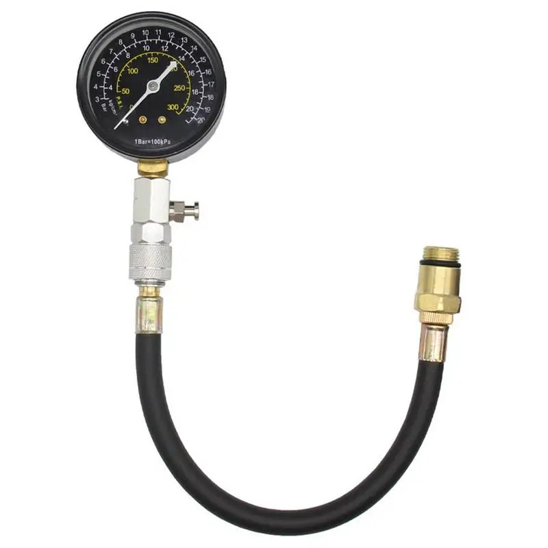 

Compression Gauge High Accuracy Grade Small Engine Compression Tester 0-300PSI Leakdown Testers Compression Checker For Petrol