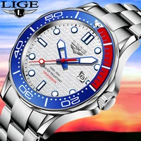 2022 lige new business mens watches top brand luxury dive watch for men waterproof date clock sport watch relogio masculinobox
