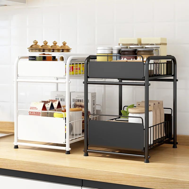 

Pull Spice Kitchen Inside Slide Organizer Out Rack Rack Tier Anti-rust Organizer 2 Spice Seasoning For Out Cabinet Cupboard For
