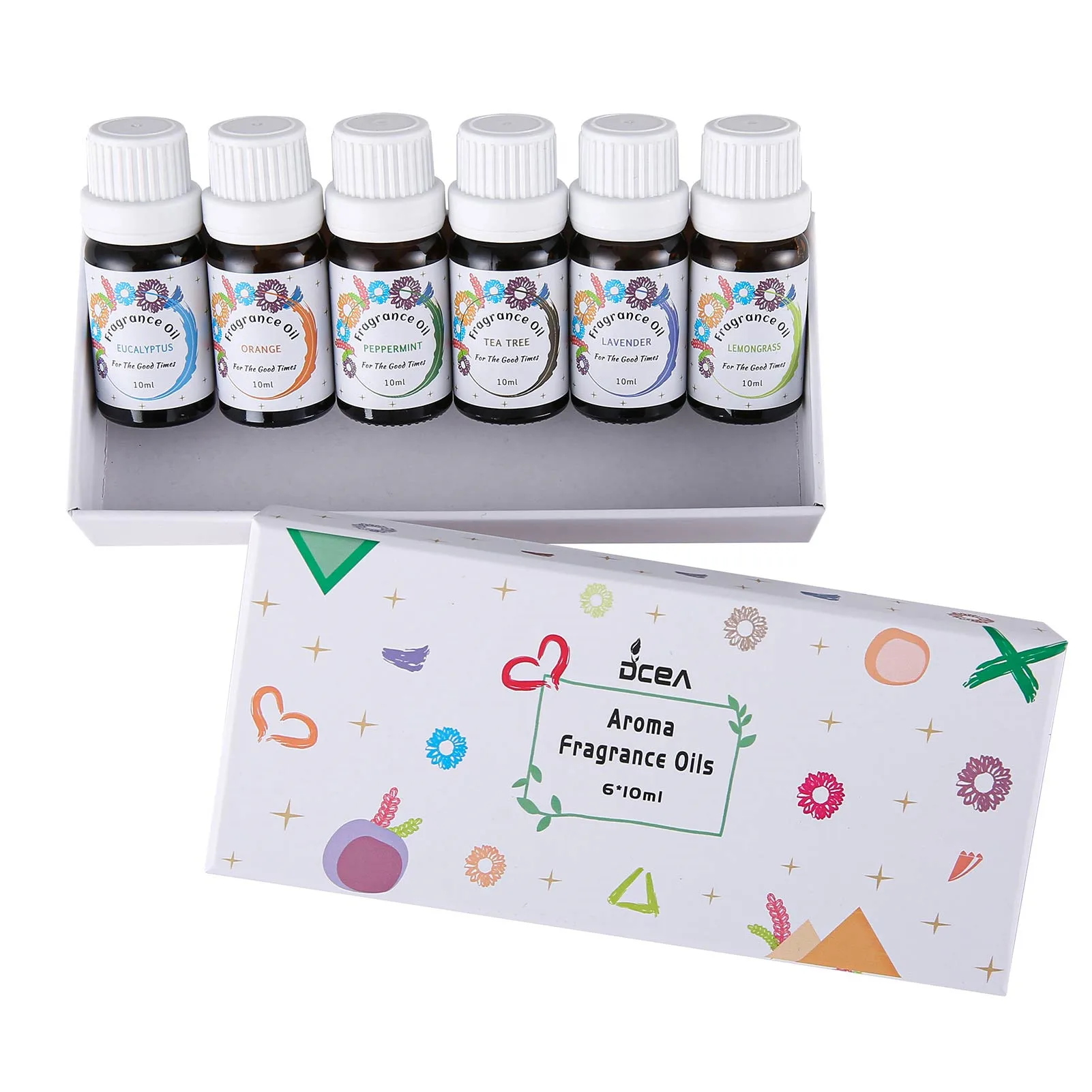 

6 смесей эфирных средств, органический диффузор для ароматерапии, смеси масел для ухода за кожей и волосами, 6 упаковок, набор масел для арома...