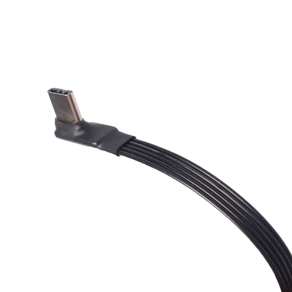 Плоский кабель USB 2.0 Type-C 10 см 20 30 удлинительный FPC USB-C вверх/вниз 90 ° Угловые вилки