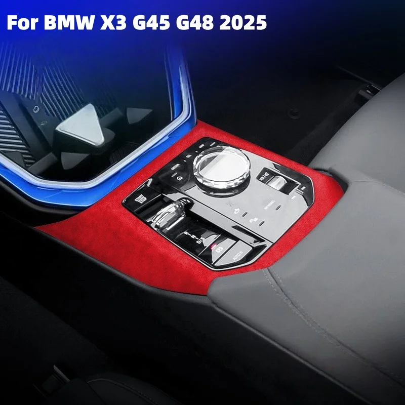 Фото Для BMW X3 G45 G48 2025: Накладка на центральную панель управления, декоративная рамка, наклейки из алькантары, аксессуары для тюнинга салона автомобиля №1