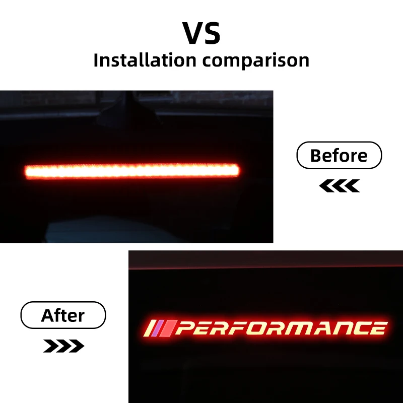 Наклейки на стоп-сигнал автомобиля с логотипом декоративная наклейка высоким