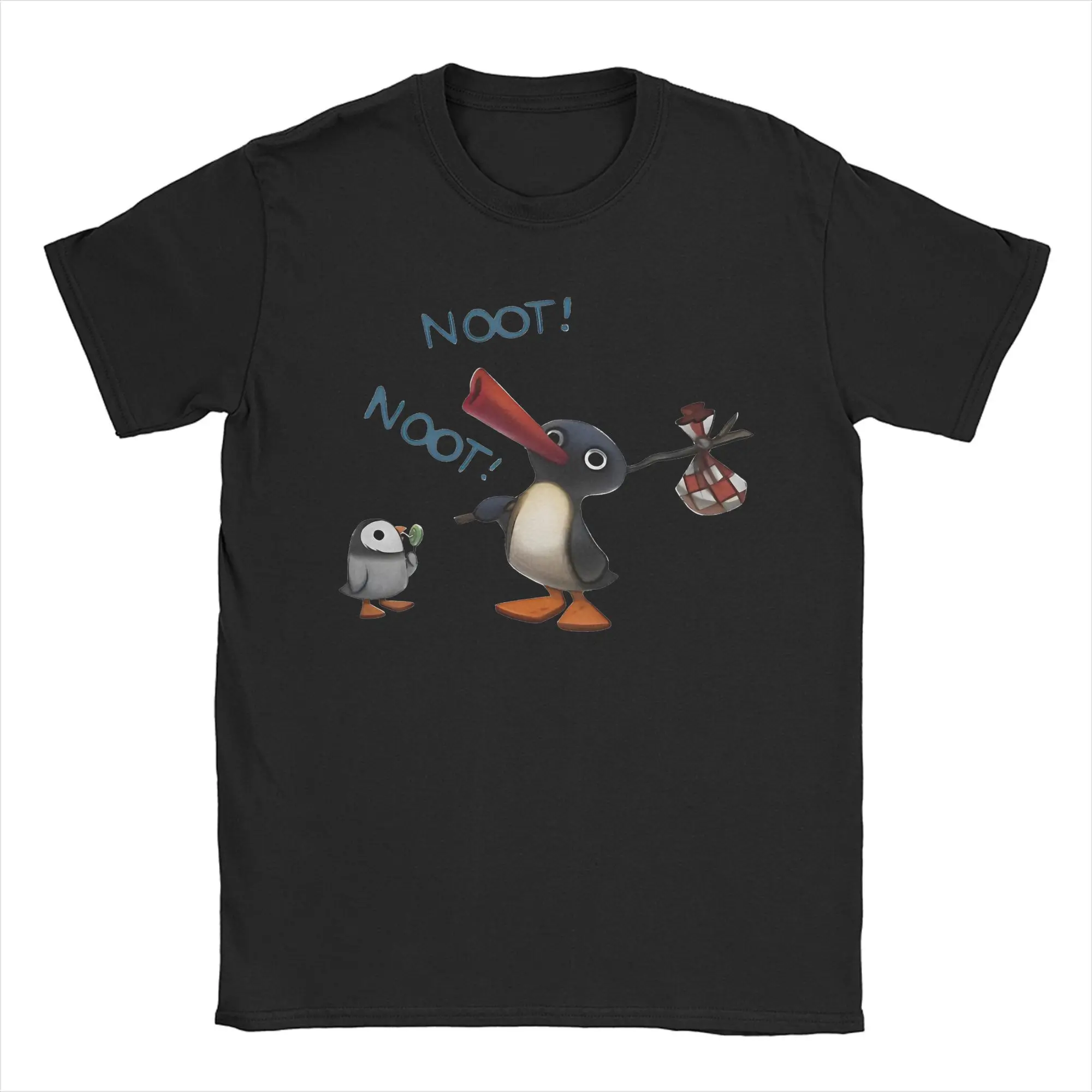 Mens Womens Penguin Noot Shirt Pure Cotton Fashion T-Shirt Clothing Outfits