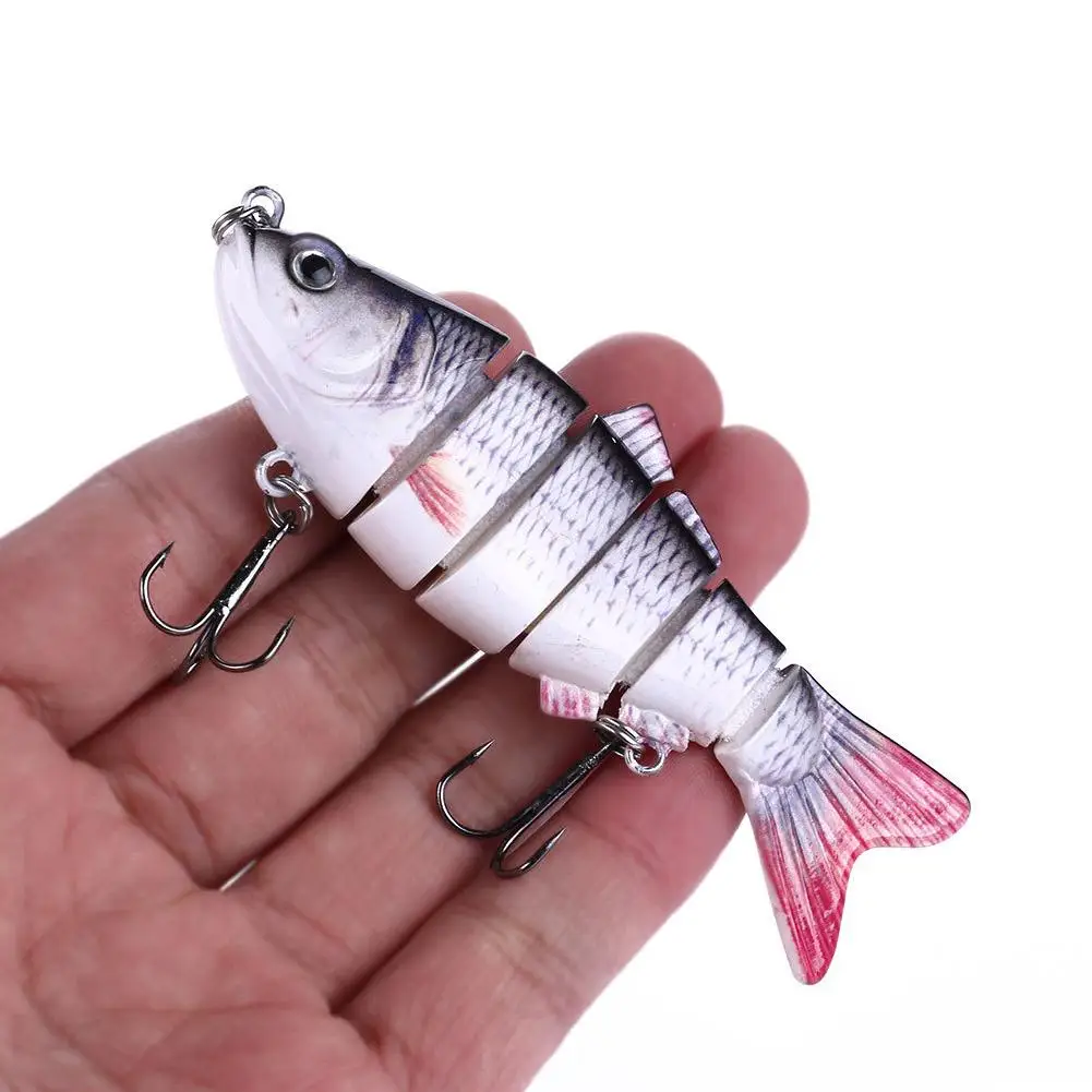 

1pc 10cm/18g Fishing Lures 12 Colors Multi Segments Jointed Bionic Fake Bait Sinking Wobblers Fishing Tackle