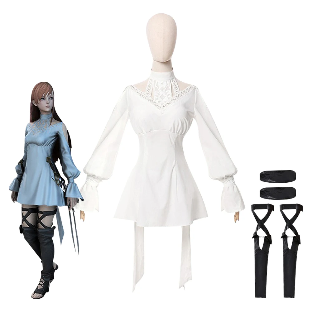 

FF14 FINAL FANTASY Minfilia Cosplay Costume Outfits Halloween Carnival Suit